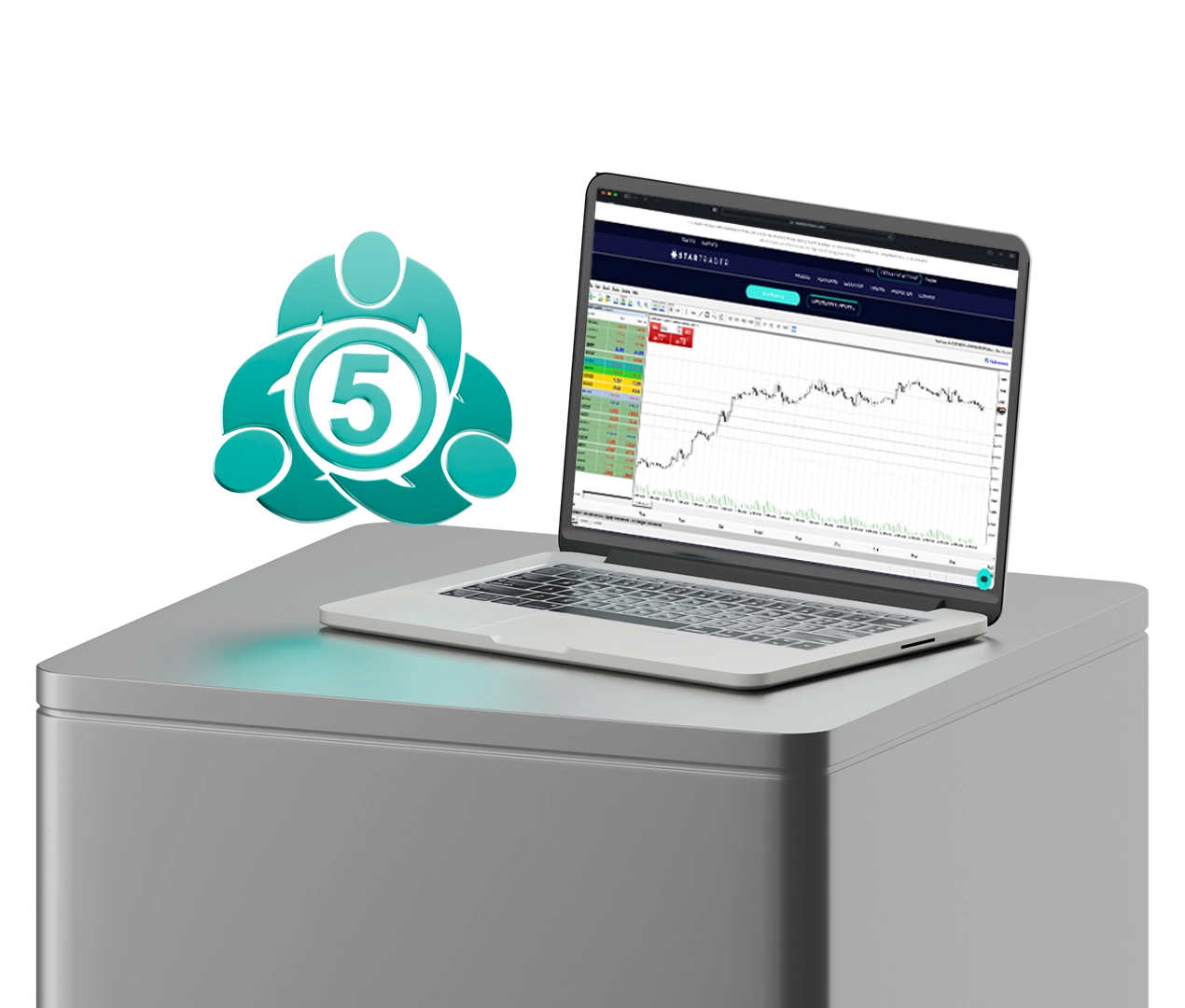 STARTRADER WEBTRADER MT5 Opened on Laptop